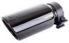 Round Exhaust Tip Black Chrome - image 1