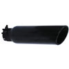 Round Exhaust Tip Black Powdercoat - image 1