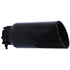 Round Exhaust Tip Black Powdercoat - image 1