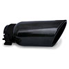 Round Exhaust Tip Black Powdercoat - image 1