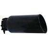 Round Exhaust Tip Black Powdercoat - image 1