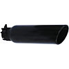 Round Exhaust Tip Black Powdercoat - image 1
