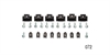 Grille Clip and Screw Set for 1957 Chevy Tri-Five - image 1
