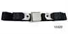Black Front Seat Belt Set for 1955-1957 Chevy Tri-Five - image 1