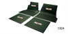 Custom Green Rubber Floor Mats with Crest Logo for 1955-1957 Chevy Tri-Five - image 1