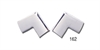 Rear Window Corner Mouldings for 1955-1957 Chevy Tri-Five Sedan - image 1
