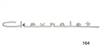 Chevrolet Script Emblem for 1957 Chevy Tri-Five 150 & 210 6 Cylinder - image 1
