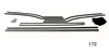 Window Fur Channel Weatherstrip Kit for 1955-1957 Chevy Tri-Five 2-Door Hardtop - image 1