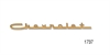 Chevrolet Script Emblem for 1957 Chevy Tri-Five Bel Air V8 - image 1
