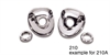 Chrome Wiper Escutcheons for 1955-1956 Chevy Tri-Five - image 1