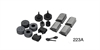 Rubber Bumper Kit for 1955-1957 Chevy Tri-Five 4-Door Hardtop - image 1