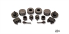 Rubber Bumper Kit for 1955-1957 Chevy Tri-Five 2-Door Sedan - image 1