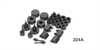 Rubber Bumper Kit for 1955-1957 Chevy Tri-Five 4-Door Sedan - image 1