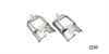 Rear Axle Bumper Retainers for 1955-1957 Chevy Tri-Five - image 1
