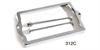 Chrome Battery Hold Down Kit for 1955-1956 Chevy Tri-Five - image 1
