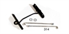 Painted Battery Hold Down Kit for 1957 Chevy Tri-Five - image 1