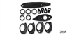 Paint Gasket Kit for 1955-1957 Chevy Tri-Five 4-Door - image 1