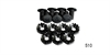 Top of Grille Bolt Set for 1955-1956 Chevy Tri-Five - image 1