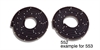 Door Weatherstrip Seals with Clips for 1955-1957 Chevy Tri-Five Hardtop, Convertible, & Nomad - image 1
