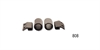 Gas Door Rubber Bumper Set for 1957 Chevy Tri-Five - image 1