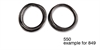 Rear Quarter Glass Weatherstrip Seals for 1955-1957 Chevy Tri-Five 2-Door Wagon - image 1