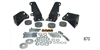 Transmission Side Mount Conversion Kit for 1955-1957 Chevy Tri-Five - image 1