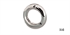 Polished Ignition Switch Bezel Retainer Nut for 1955-1957 Chevy Tri-Five & Corvette C1 - image 1