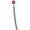 Steel Braided Hose 4 ft -3AN Purple Ends - image 1