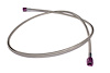 Steel Braided Hose 4 ft -4AN Purple Ends - image 1