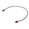 Steel Braided Hose 3 ft Purple Ends -4AN - image 1