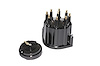 305014 Replacement Distributor Cap & Rotor for FAST Dual-Sync Distributors [Black] - image 1