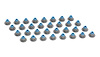 3268V-32 .195 in.X.414 in.X.654 in.X.665 in. Top Hat Viton Metal Jacket Valve Stem Seal - image 1