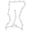 Timing Cover Gasket Fits Mazda MZR 2.3L - image 1