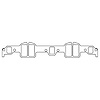 C15039-059 Chevrolet 348/409 W-Series Big Block V8 Intake Manifold Gasket Set - image 1