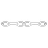 C15082-064 Ford Y-Block Exhaust Manifold Gasket Set - image 1