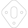 C15131 Ford 8BA/8CM Flathead V8 Dipstick Tube Gasket