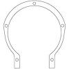 C15135 Ford Flathead V8 8BA/8CM Timing Cover Gasket