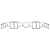 C15284-059 Chevrolet 348/409 W-Series Big Block V8 Intake Manifold Gasket Set No Cross - image 1
