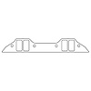 C15326FC Chrysler Big Block B/RB V8 Intake Manifold Gasket Set - image 1