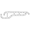 C4640 Ford EAO; Cosworth YB Oil Pan Gasket - image 1