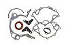 C5064 Ford 1962-1978 Windsor Timing Cover Gasket Kit - image 1