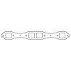 C5158 Chrysler B/RB Exhaust Manifold Gasket Set - image 1