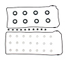 C5177 Ford 1993-1998 4.6L Modular V8 Valve Cover Gasket Kit - image 1