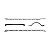 C5344-075 Chevrolet Mark-IV Big Block V8 Oil Pan Gasket Kit - image 1