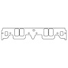 C5426-059 Chevrolet Gen-1 Small Block V8 Intake Manifold Gasket Set - image 1