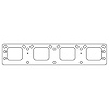 MLS Exhaust Manifold Gasket Chrysler 426 Hemi