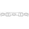 CP5544 Chevy Gen-1 Small Block V8 Intake Manifold Gaskets - image 1
