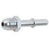 640940 Fuel Rail Fitting Adapter, 6AN Male To Male 3/8 in. SAE Q.D. - image 1