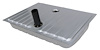 MU-H 64-68 Universal Mustang Coated Steel Gas Tank w/ 6 in. Connecting Hose - image 1