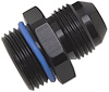 R670840 -6 AN to -6 AN O-Ring Boss Adapter - Black - image 1